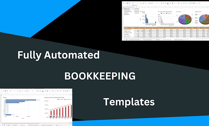 create fully automated bookkeeping template on google sheet