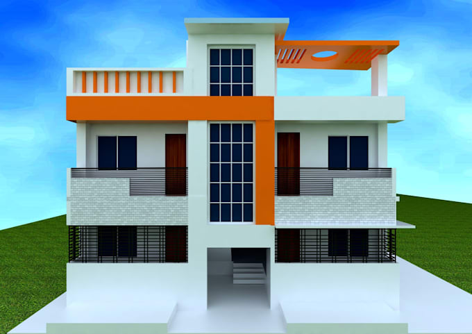 create exterior rendering with 3ds max