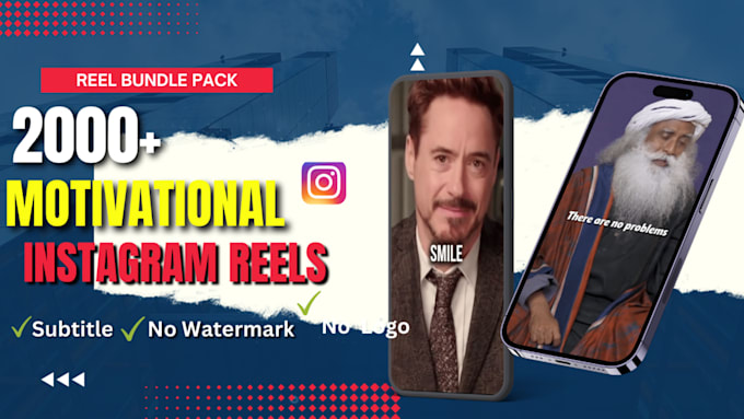 provide 2000 HD motivational instagram reels and tiktok