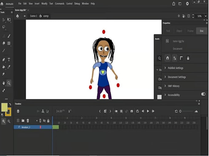 Create eye catchy 2d character animator puppets, adobe puppet animation