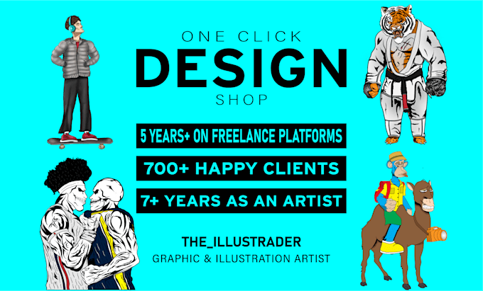Top 5! I will be your professional graphic designer and graphic artist