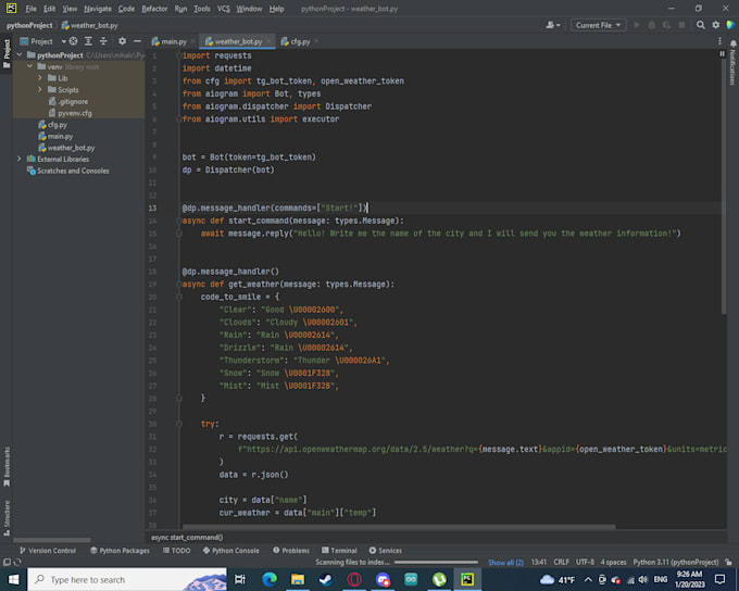 Create bot for social media and messengers in python for you by ...