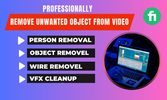 remove any unwanted object, wire, person or text from video