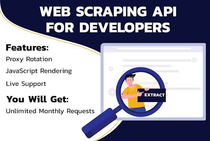 provide web scraping API for developers