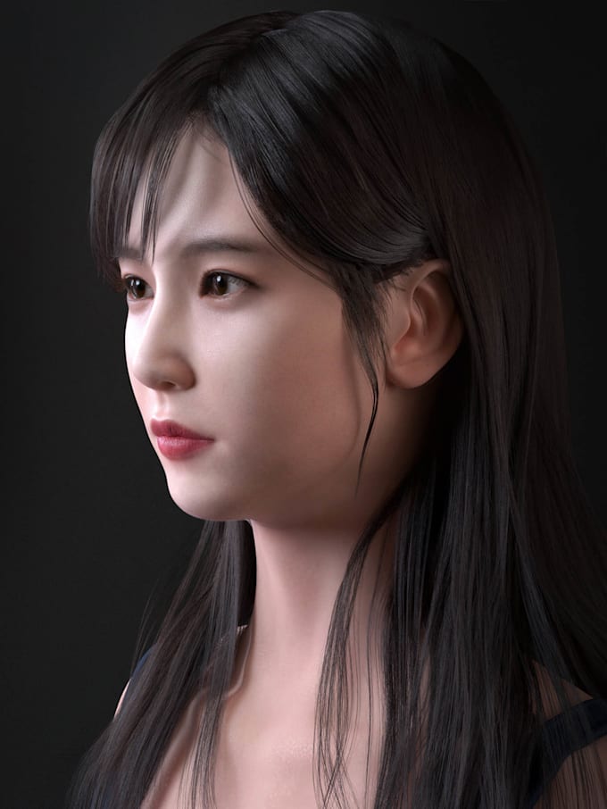 do 3d character modelling, texture, rendering and color