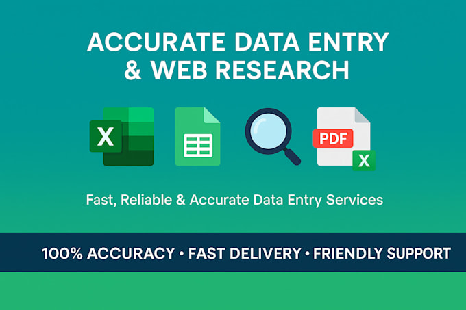 do accurate data entry, web research and data mining professionally