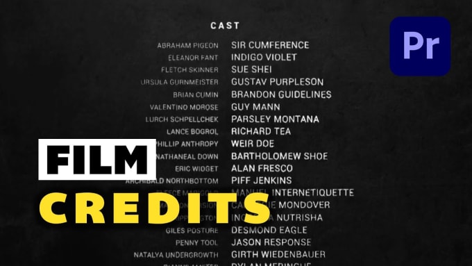 Create opening and end credits sequence for movie by Tresromantiq340 
