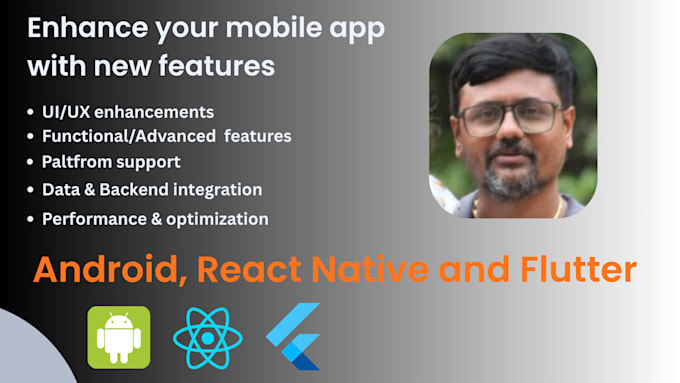 add new features in android react native flutter mobile app