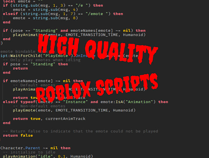 Script anything for you in roblox by Scripterneeded | Fiverr