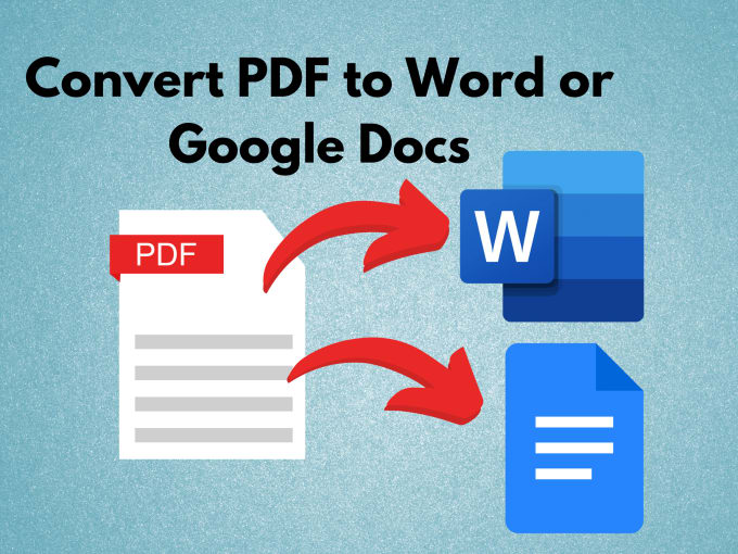 Convert pdf to word or google docs by Abbylaurendeau | Fiverr