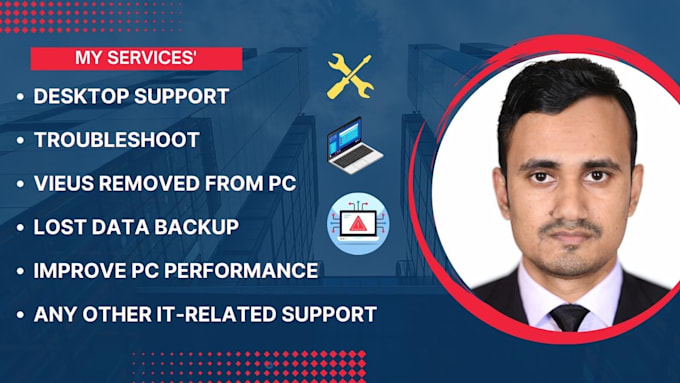 do remotely IT support, data backup, printer issue, bugs fix
