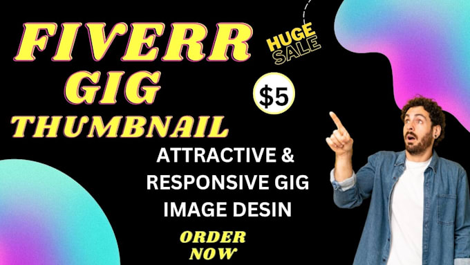 design gig image, thumbnail or cover for your fiverr gig