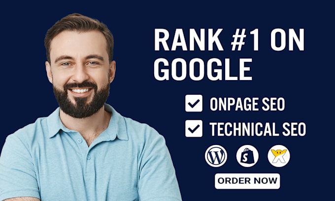 do wordpress or shopify onpage SEO for 1st page ranking on google