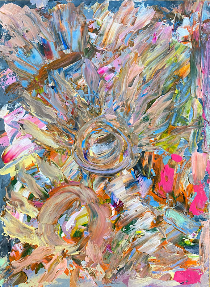 Do abstract art with picturesque colors by Anniim_art Fiverr