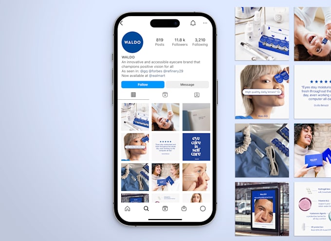 create an aesthetic instagram feed and grid post designs