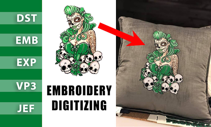do embroidery digitizing logo in quick turnaround