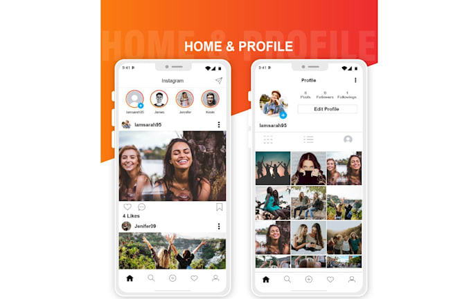 make photo video sharing social media app like instagram