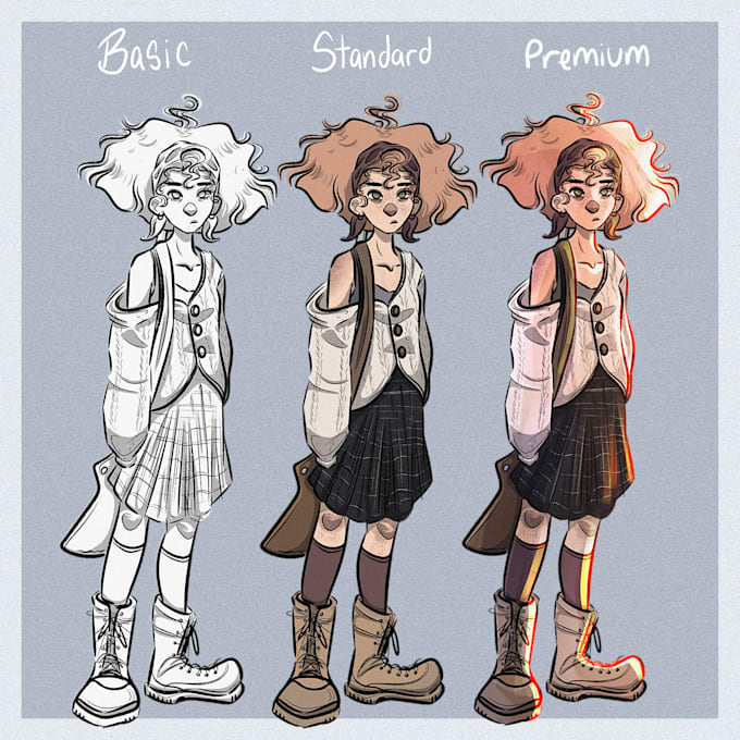 Draw a character for you by Bellaeve01 | Fiverr
