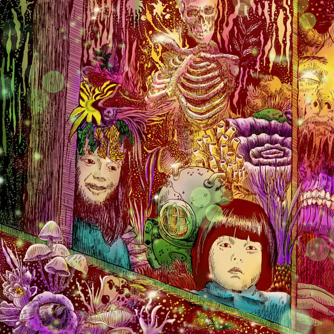 draw dark fantasy and album cover