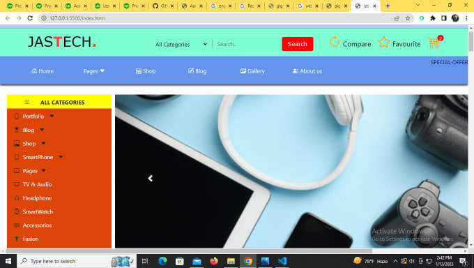 Design a premium business website using html css and js by Yasin7943 ...