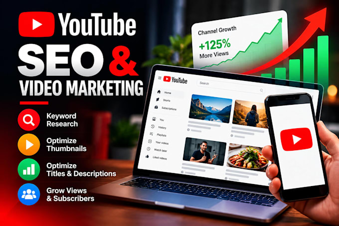 be your youtube SEO expert to rank your channel and videos