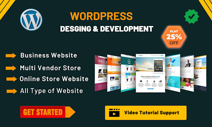 Build a modern mobile friendly wordpress website by Madnanzafar98 | Fiverr