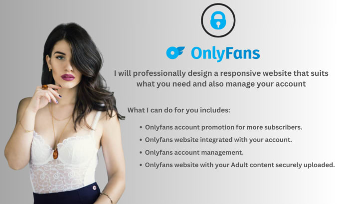 I will design onlyfans website, onlyfans agency and management website