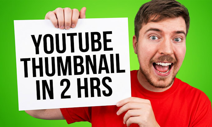 design a high CTR youtube thumbnail in just 2 hours