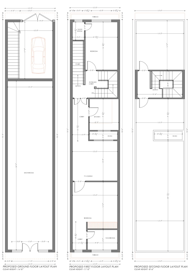 draw architectural plans and working drawings in autocad