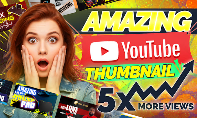Do the catchy youtube thumbnail design in 24 hours by Hamzadeswali | Fiverr