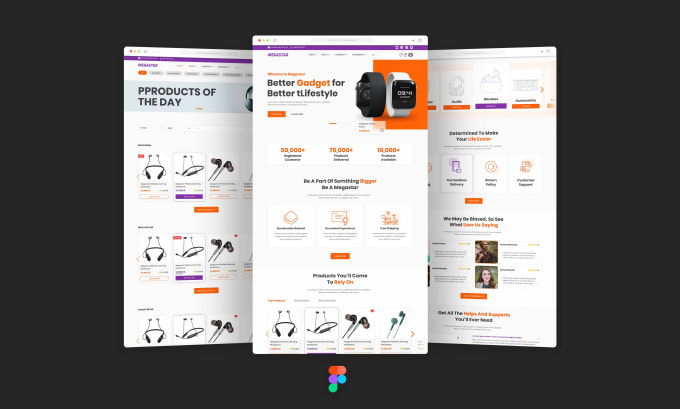 do UI landing page design with figma