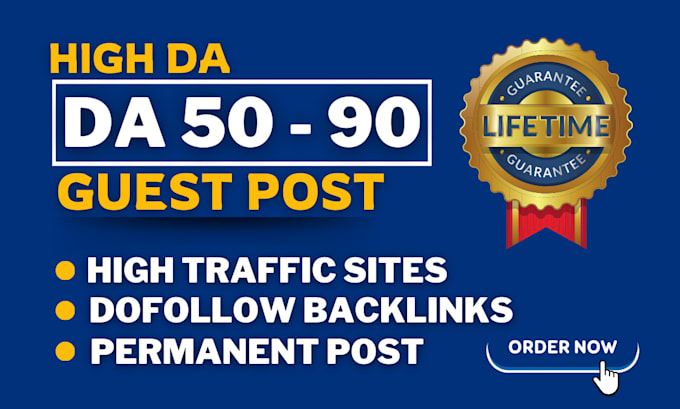 write and publish guest posts on high da sites with dofollow authority backlinks