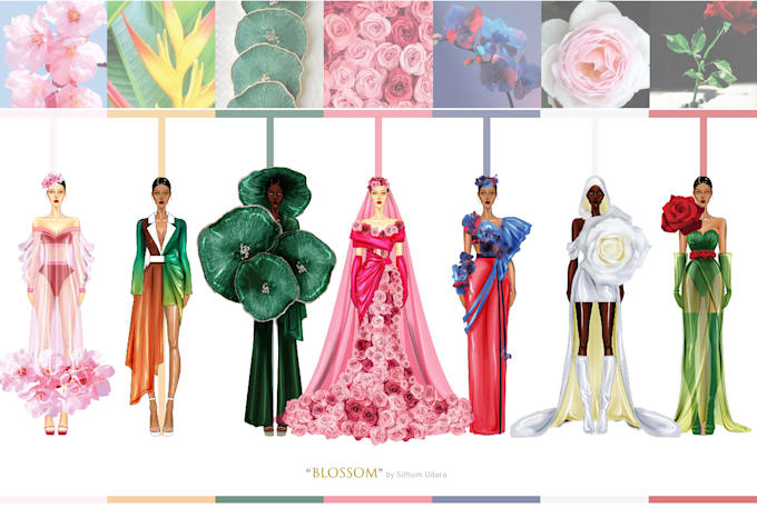 Draw professional fashion collection illustration or sketch by ...