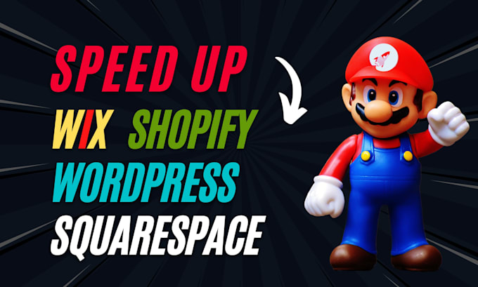 speed up shopify wordpress wix html php and duda website on google pagespeed
