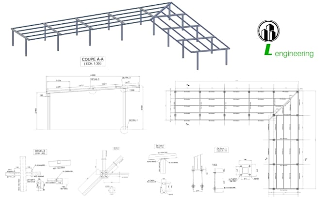 prepare detailed execution plans for concrete and steel structures