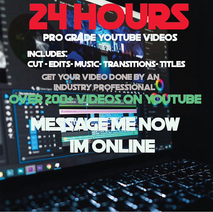 professionally edit your youtube video