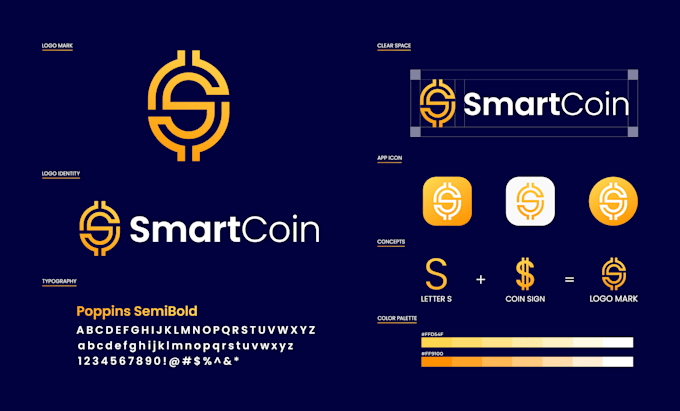 Design modern minimalist logo with brand identity and brand style guide ...