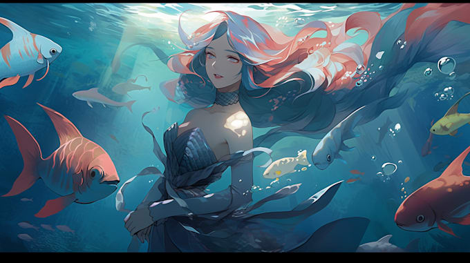 create anime character art for you