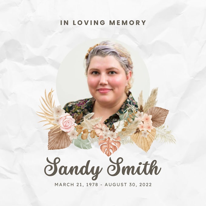 Create a death notice for you to share on social media by Maddison ...