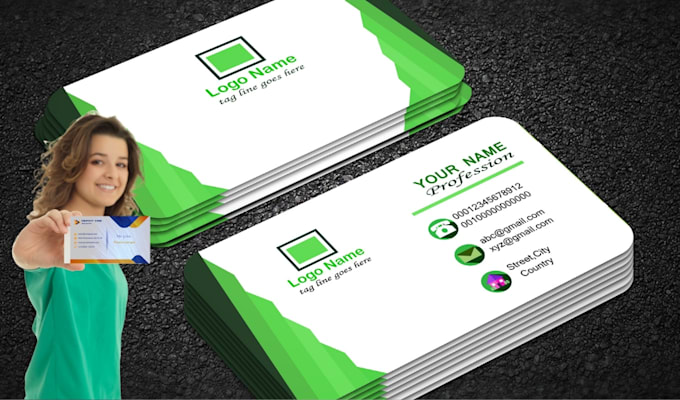 design double sided business card to match your branding