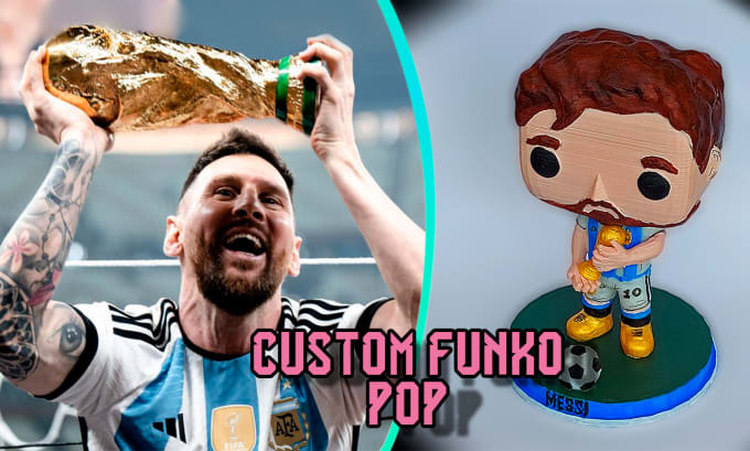 Funko Pop! - Muñeca - CUSTOM - Lionel Messi campeón del mundial Qatar 2022  - 2000-Presente - Argentina - Catawiki
