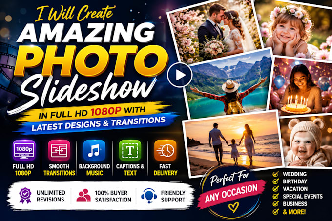 create professional slideshow video for all events