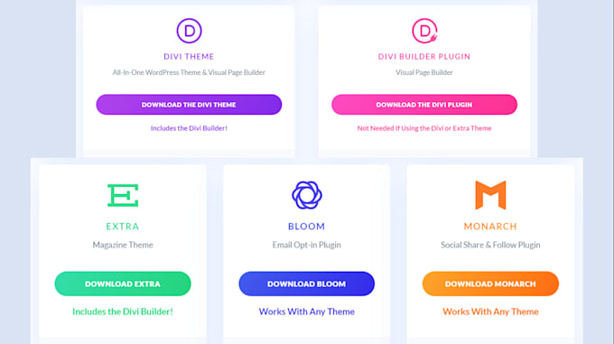 install and activate divi, extra, bloom or monarch whichever you need