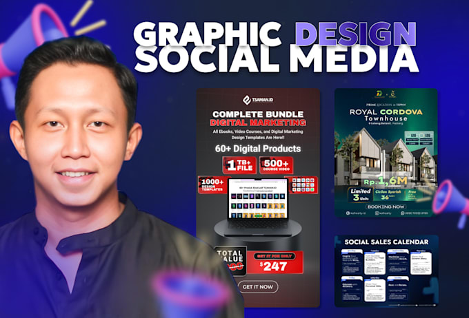 create premium design graphics for social media