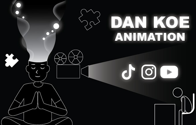 create minimalist dan koe style video for tiktok and reels