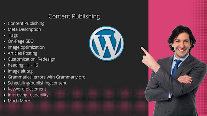 be your wordpress content publisher per hour
