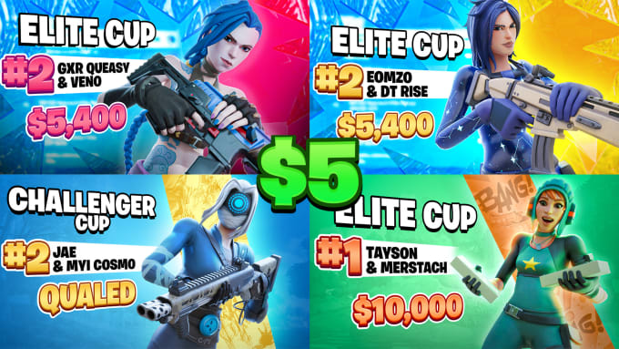 make a fortnite tournament thumbnail