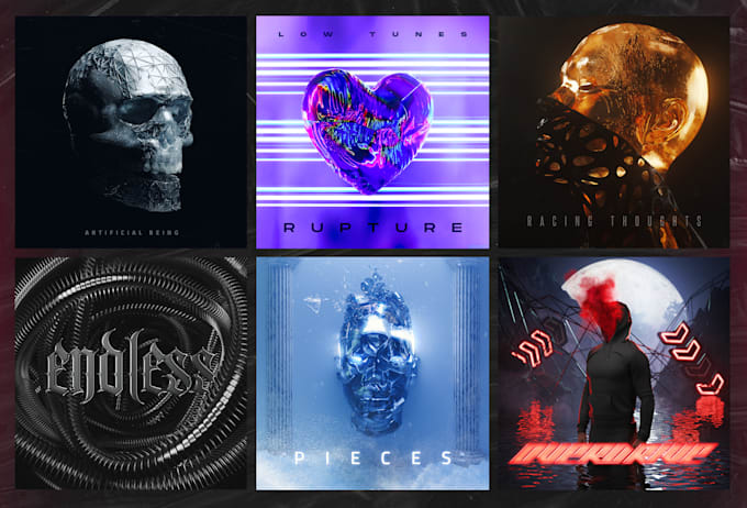 create an epic 3d artwork cover for your album, single or ep
