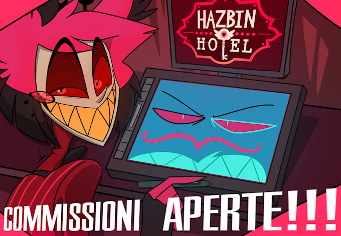 draw anything themed hazbin hotel