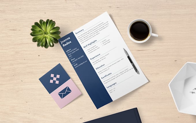 edit your professional resume or CV